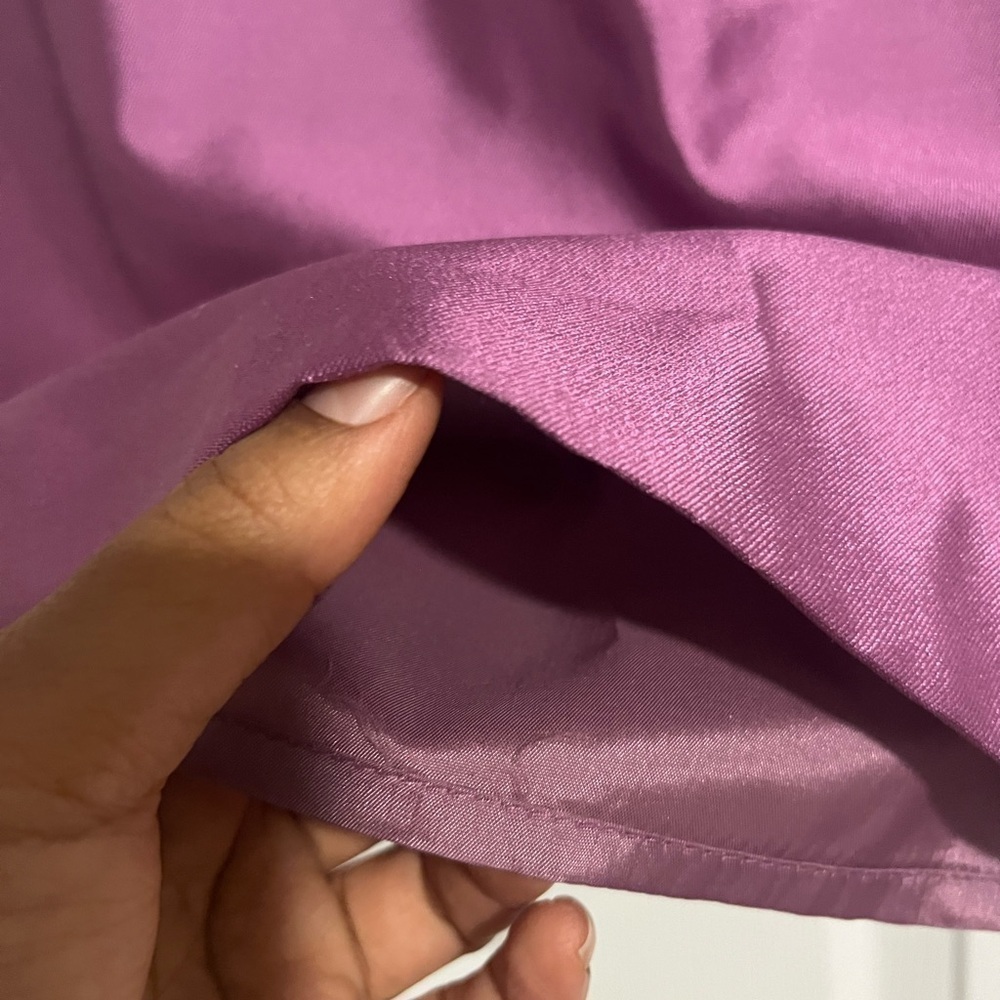 Kay Unger purple Silk/cotton Pencil Skirt - Picture 3 of 9